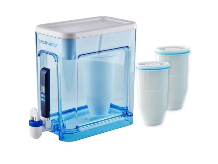 Culligan ZeroWater 5,2L Tassen-Wasserfilter-Spender-Kombination mit 3x fortschrittlichen 5-Stufen-Filtern, IAPMO-zertifiziert zur Reduzierung von Blei und PFOA/PFOS