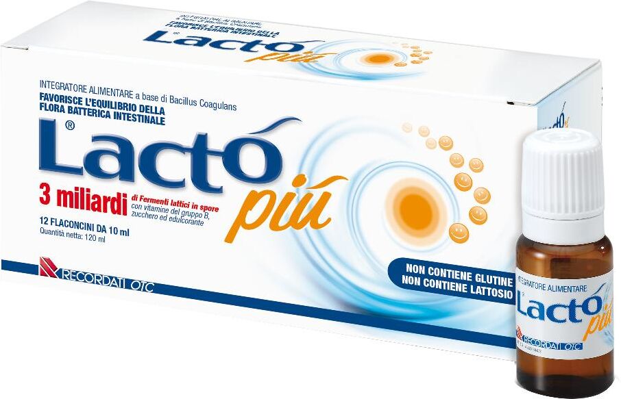 RECORDATI SpA Recordati Lacto Più 3 miliardi Integratore 12 Flaconcini
