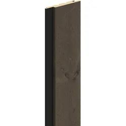 OSMO Fassade Verto Fichte 21x146 sf 420cm Black-Str. Sichtseite riffelgesägt,Vergrauungslasur VE 4 Stk.