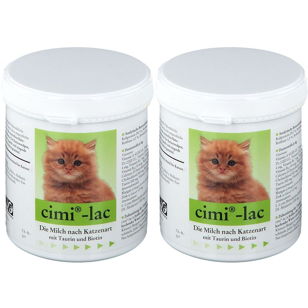 cimi-lac Katzenmilch Doppelpack 2x250 g Pulver