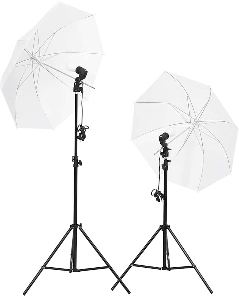 vidaXL Kit de studio photo avec éclairage et toile de fond