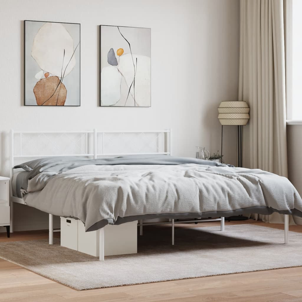 17 Stories Milah Metal Bed Black Double (4'6)