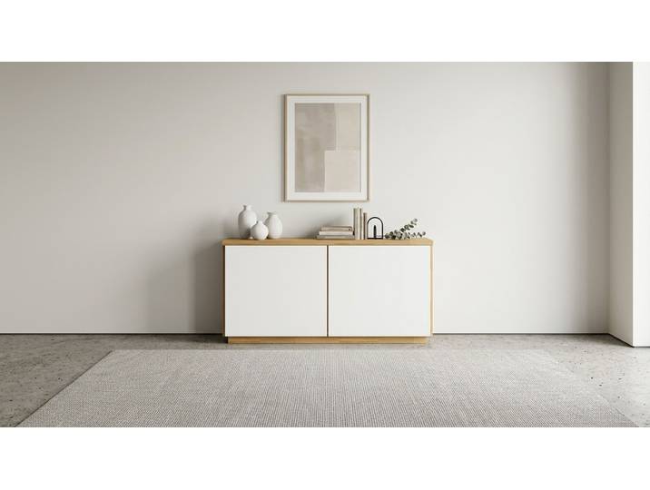 20 cm tiefe Kommode nach Maß - Sideboard wie vom Tischler Eiche Natur geölt