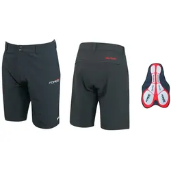 Force Blade Herren Shorts mit Polsterung Schwarz Gr. S