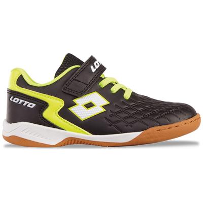 Hallenschuh LOTTO, Mädchen, Gr. 29, schwarz (schwarz, fr.gelb), Synthetik, mehrfarbig, Schuhe Hallenschuh, - auch für den Hallensport
