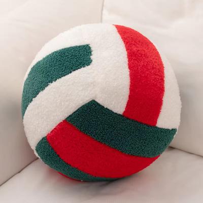 Inspire Curations Simulation Volleyball Plush Toy Pillow Soft Sports Ball Plush For Kids red 8.7 9.4 In