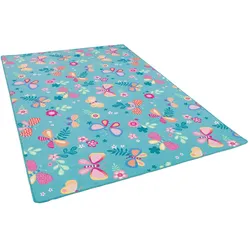 Snapstyle, Spielteppich + Spielmatte, Kinder Spiel Teppich Schmetterling (100 x 100 cm)