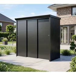 WESTMANN SIGNATURE Agilo Set 190 | Metall Gartenschrank mit Boden | 194x94x181 cm - Anthrazit