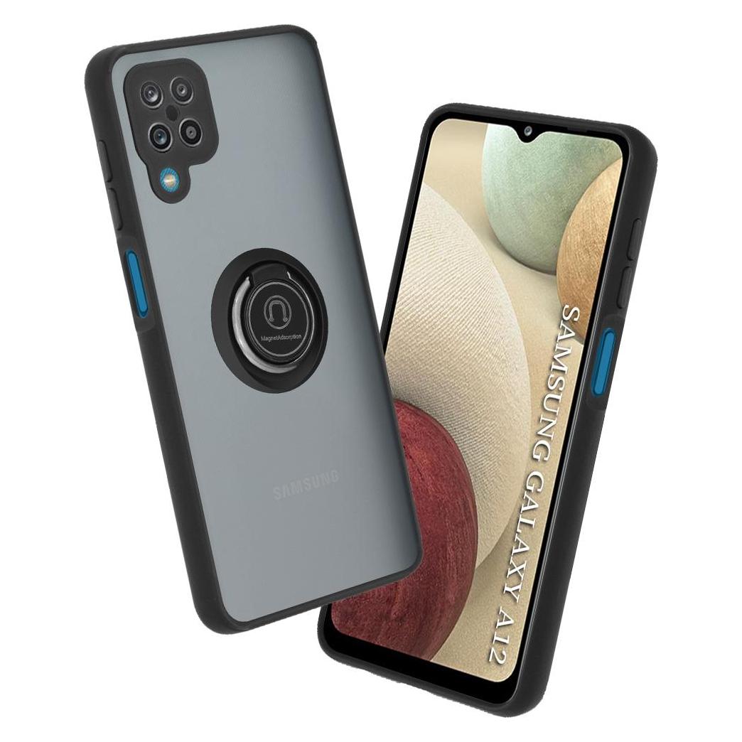 Techsuit - Glinth - Samsung Galaxy A12 / A12 Nacho - Black (Samsung Galaxy A12, Samsung Galaxy A12 Nacho) (56338491)
