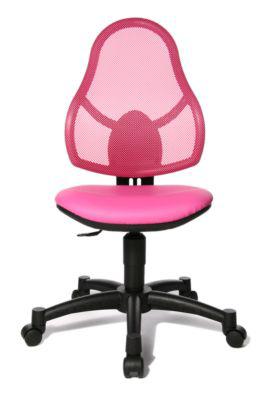 Topstar Kinderdrehstuhl Open Art Junior, ohne Armlehnen, Muldensitz, Netzrücken, pink/schwarz