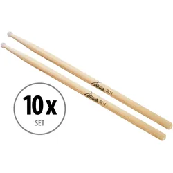 10 Paar XDrum Schlagzeug Sticks SD1, Hickory, Nylon Tip