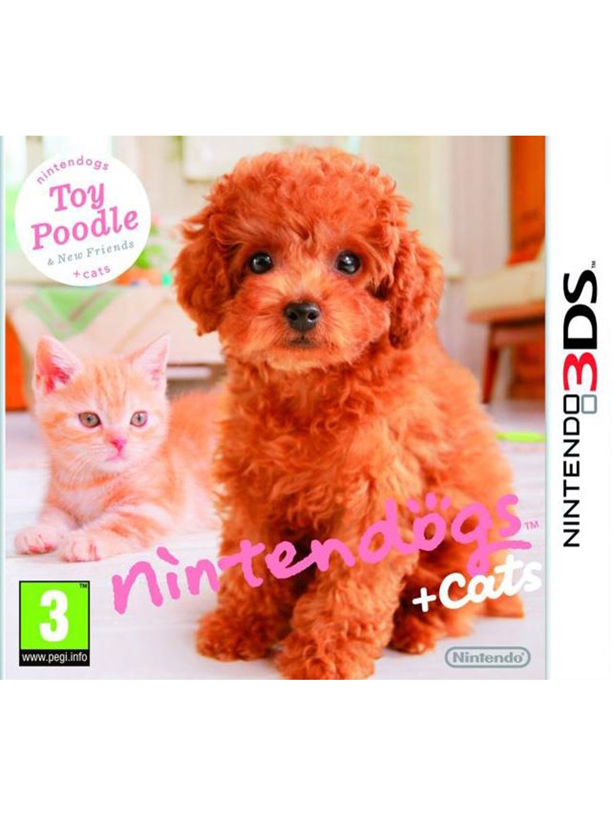 Dogs and Cats: Toy Poodle & New Friends - Nintendo 3DS - Virtual Pet - PEGI 3
