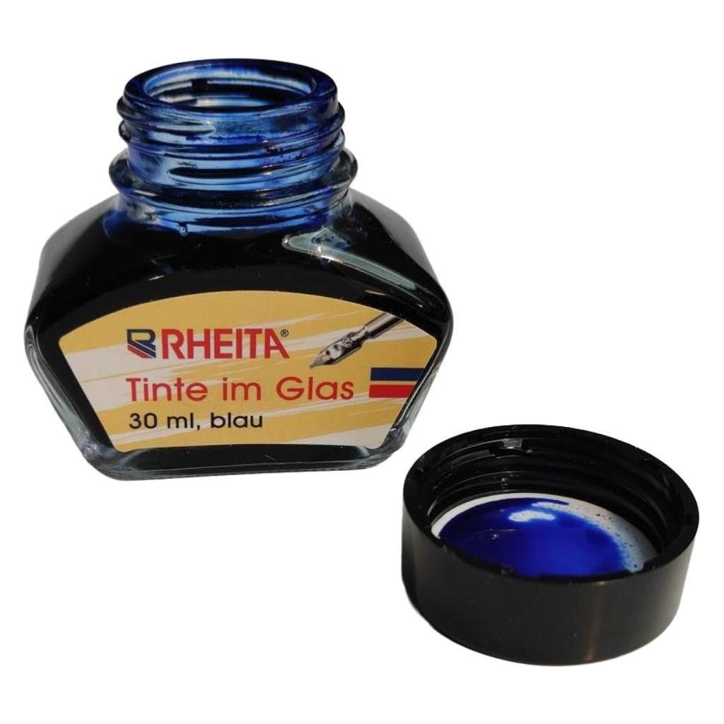 Rheita Füllhalte-Tinte im Glas, 30ml, königsblau königsblau 30ml (Blau, 12 Stk.) (1922-1)