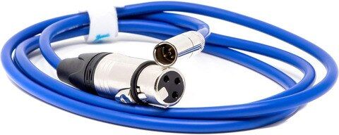 Kondor Blue Mini XLR Male to XLR Female Audio Cable 5ft (1.5m) - Blue (KB-MXLR-5)