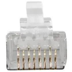 ACT RJ45 (8P/8C) CAT6A shielded modulaire connector for round cable with solid or standed conductors. Rj, Server Zubehör, Transparent