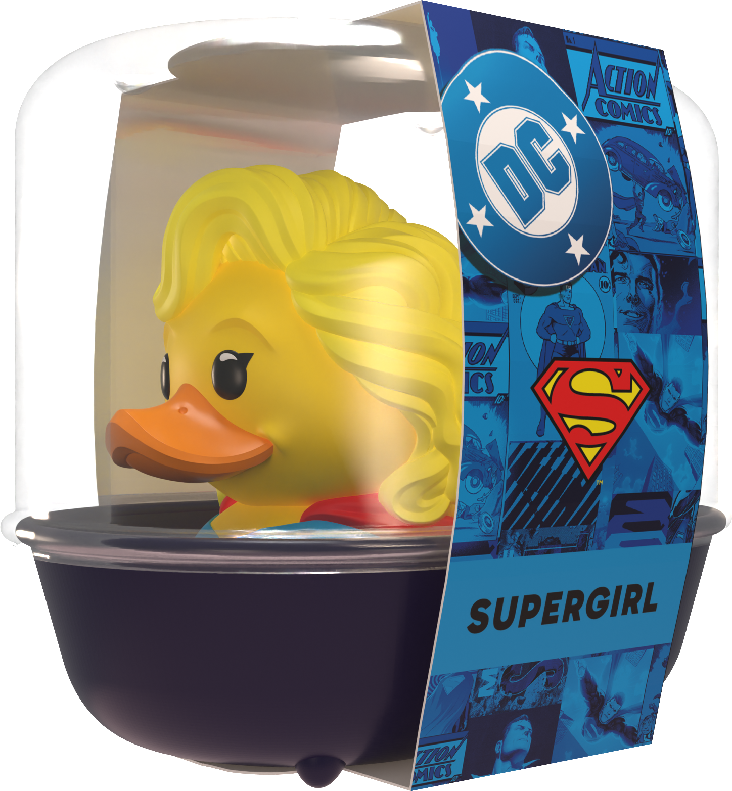 DC Comics TUBBZ Mini Supergirl Collectible Duck, Officially Licensed, 5 cm Tall, Numskull Designs