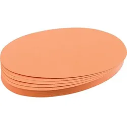 Franken Oval Moderationskarten 19 x 11 cm Papier Orange 500 Stück
