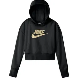 NIKE Kinder CLUB FT CROP HOODIE HBR, Größe S in Schwarz Schwarz