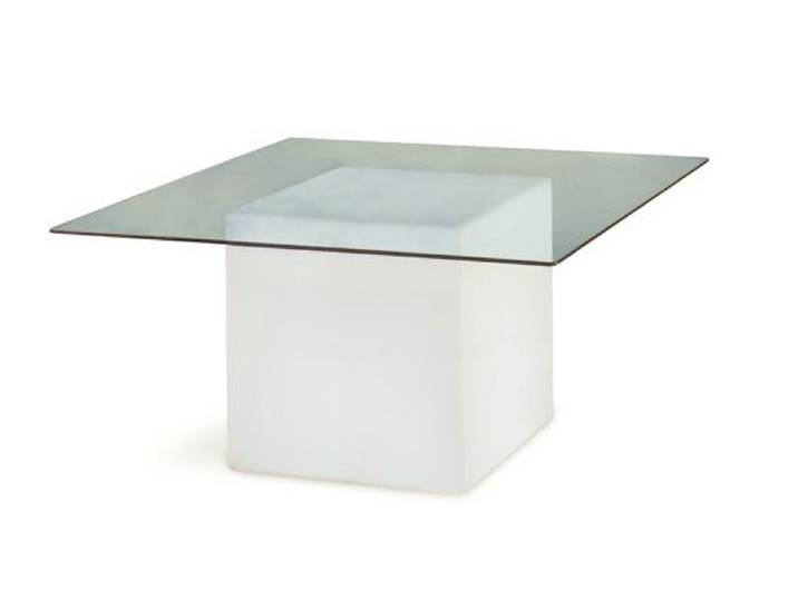 SLIDE table lumineuse SQUARE (Blanc - Polyéthylène)