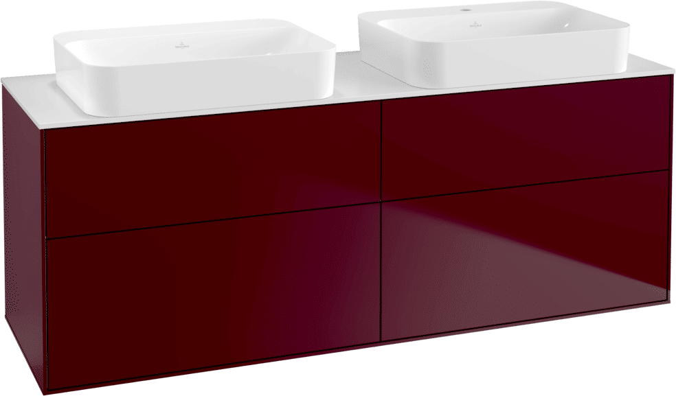 Villeroy und Boch Villeroy et Boch Finion Villeroy et Boch G72100HB 160x60.3x50.1cm, verre White Matt , Peony Matt