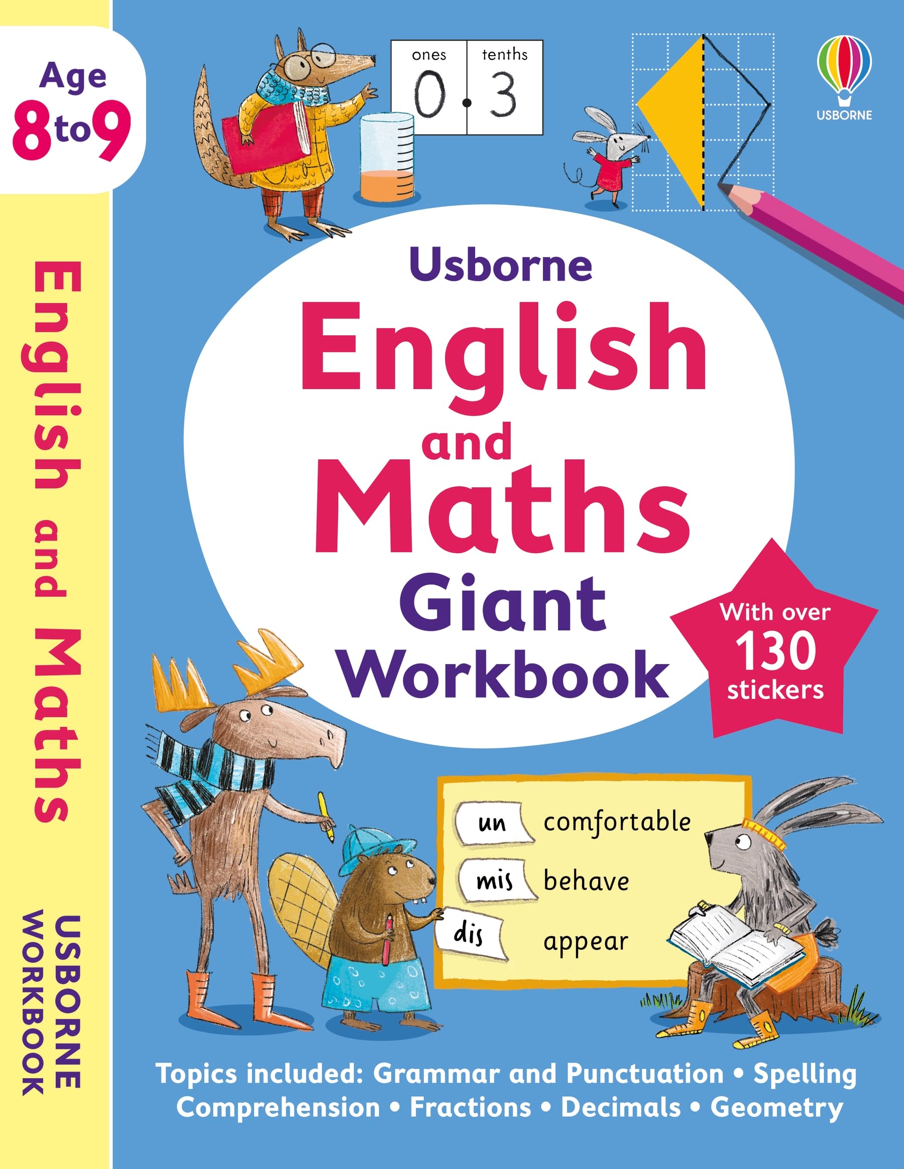 Usborne English and Maths Giant Workbook 8-9 (Usborne Workbooks) - Preis vom 09.10.2026 07:28:09 h