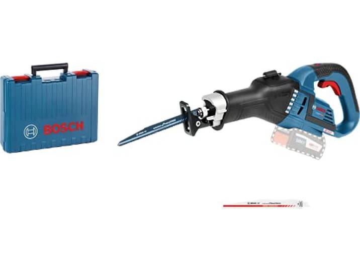 Bosch PRO Scie sabre sans fil GSA 18V-32 Scie sabre 18 V alliant puissance élevée et grand confort d’utilisation GSA 18V-32 + 1x S1130CF Coffret