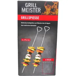 Grillmeister Grillspiesse 6 Stück