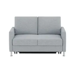 Schlafsofa platzsparend Fürth , grau , Maße (cm): B: 140 H: 90 T: 95.0