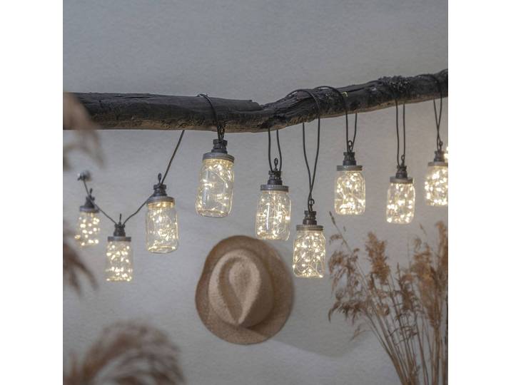 STAR TRADING LED-Lichterkette Circus Bottle in Flaschenoptik, klar / transparent, Kunststoff