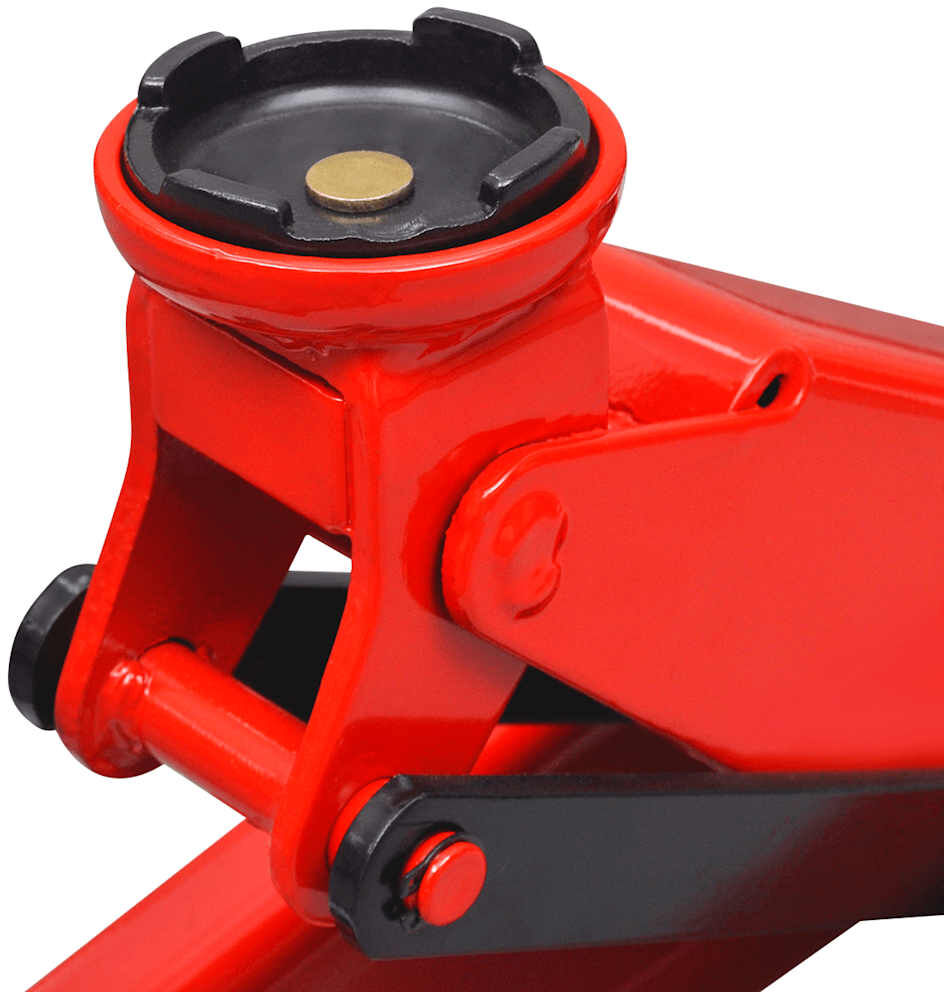 vidaXL Cric de plancher hydraulique à profile bas 3 tonnes Rouge