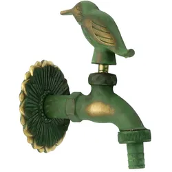 Stabilo Sanitär Auslaufhahn Nostalgie 1/2` AG Messing Vogel mit Schlauchtülle