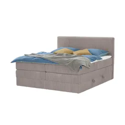 Boxspringbett mit Bettkasten  ¦ braun ¦ Maße (cm): B: 166 H: 119