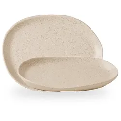 Churchill Stonecast Nutmeg Cream Natural Organische Platte 10 1/4 x 7 7/8