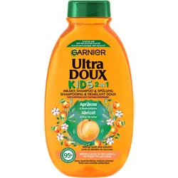 4x Garnier, Shampoo, Ultra Doux Apricot/Coton Flower (Flüssiges Shampoo, 300 ml)
