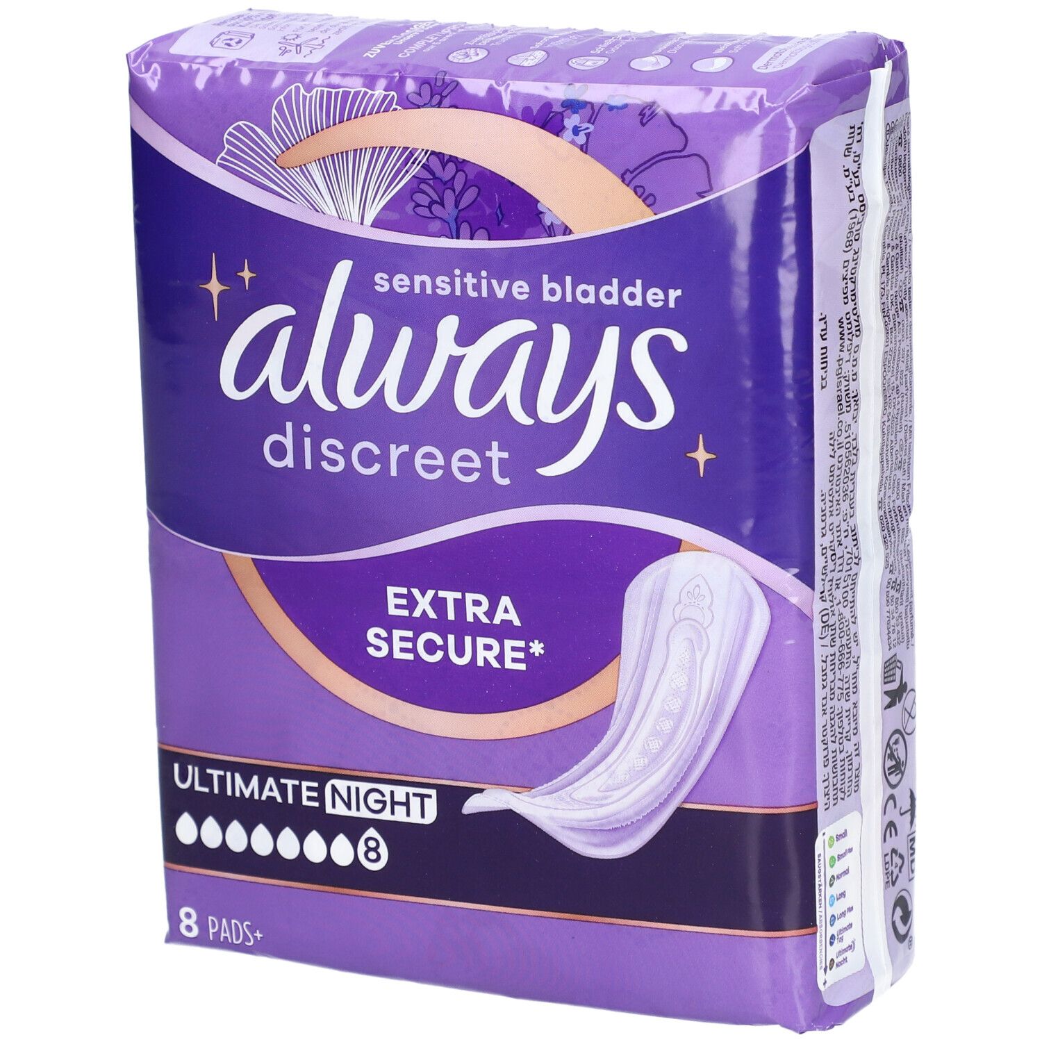 Always discreet Inkontinenz Einl.Ultimate Nacht 8 St Binden