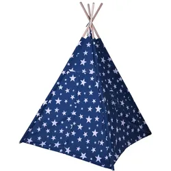 Koopman Tipi Zelt Blau mit Sternen