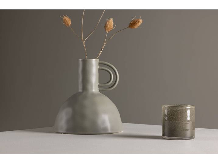 Vase Solina Ø24 cm – Eleganz in moderner Form - Anthrazit - Luxusbetten24