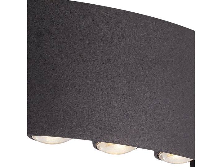 Aussenwandleuchte Shadows, Hellgrau, Metall, Kunststoff, 9.5x4.2x18 cm, Europäischer Sicherheitsstandard, Lampen & Leuchten, Außenbeleuchtung, Außenleuchten