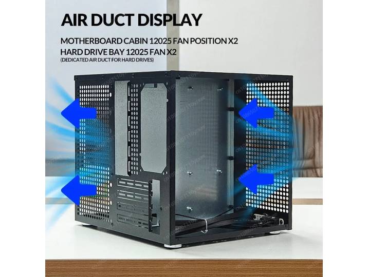 Boîtier tour 8 baies avec backplane – Prend en charge les alimentations ATX, les cartes mères MATX, les PCIe pleine hauteur