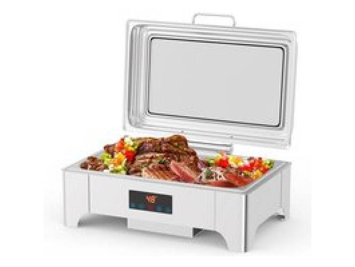 Chafing Dish Électrique 9L Chauffe-Plat Écran Tactile LCD Température Réglable Bac GN 1/1 Restauration，Événements 900W Doré