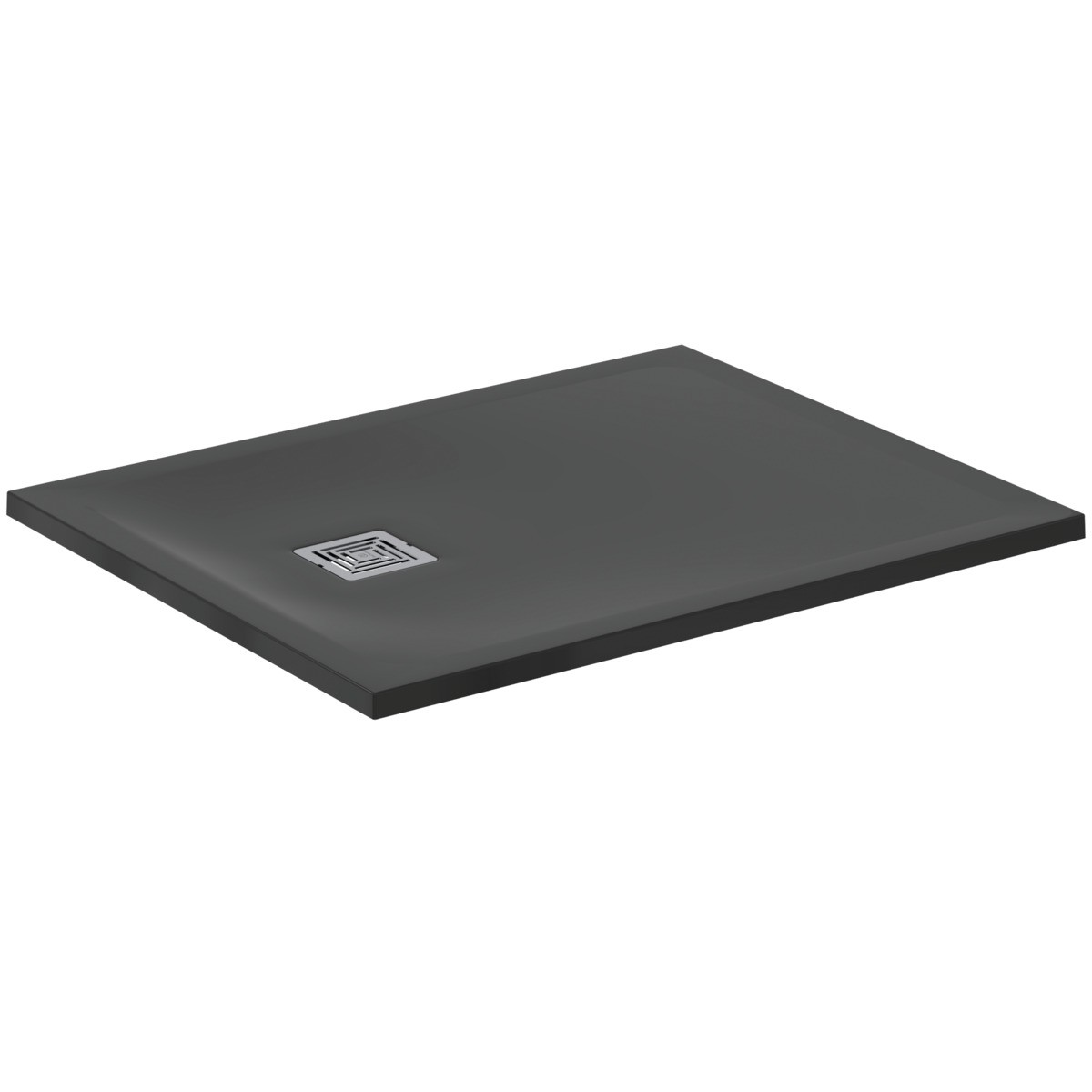 Ideal Standard Rechteck-Duschwanne Ultra Flat S + 1000x800mm Abl.25cm Mitte/Seite Schiefer, T5596FV T5596FV