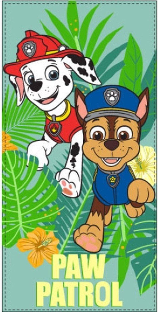 Paw Patrol strandlaken voor kinderen, sneldrogend, 70 x 140 cm