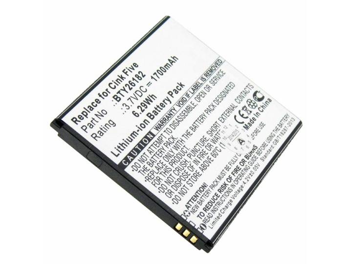 AccuCell-batterij geschikt voor WiKo Cink Five, Rainbow, Wiko Darknight, Wiko Rainbow Lite, Wiko Stairway, Wiko Bloom, Wiko Barry