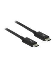 Delock Thunderbolt-Kabel USB Typ C M bis C M 20 V 5 A 1 m 4K Unterstützung Schwarz (84845)