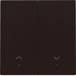Niko Züblin 124-32006 Abdeckung mit Linse für elektronischen Doppel Rollladenschalter, dark 12432006