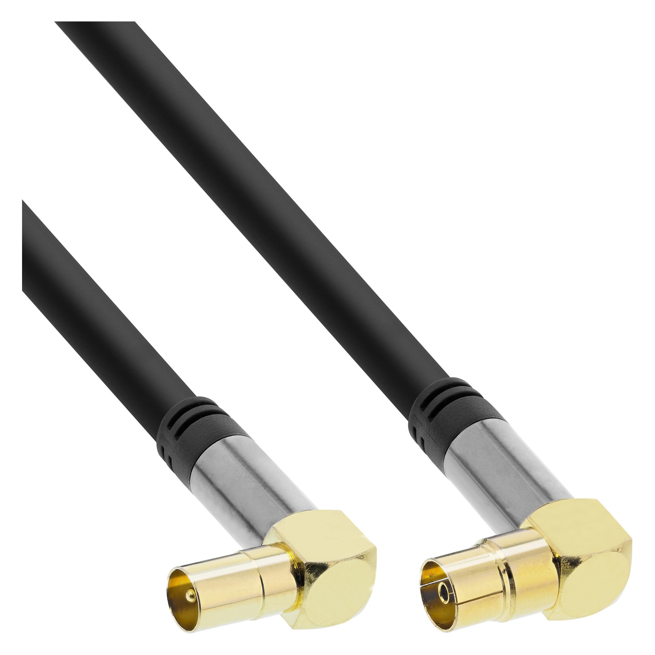 InLine Premium Antennenkabel gewinkelt (110 dB, Antennenkabel) (69201G)