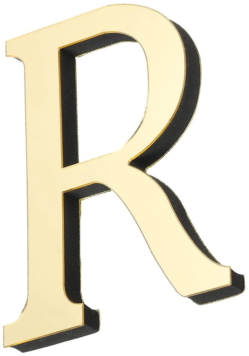 Dailygoods Muursticker 3D Spiegel Effect - Zelfklevend - Acryl - Licht Goud - Wanddecoratie