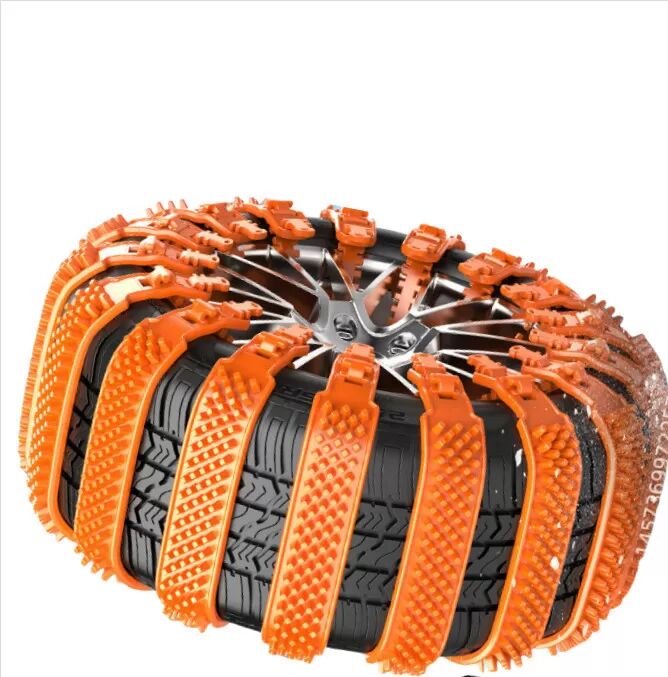 INF 10er-Pack Universal-Schneeketten für Autos Orange