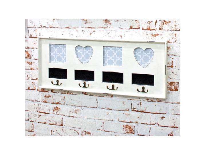 Porte-manteaux mural Emma 63cm Blanc