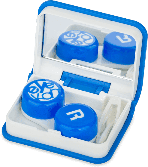 Altri Astuccio blu per le lenti con specchietto - Libro